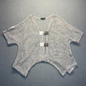 1X‎ Gypsy Boho Hippie Open Front Open Weave Jacket from Mirror Image Women's